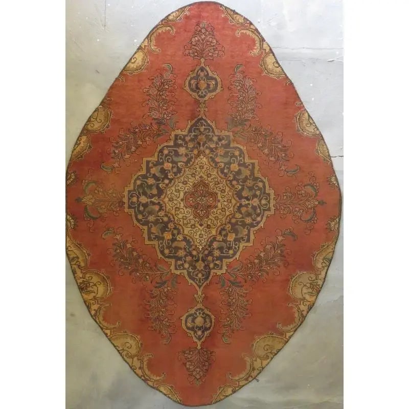 One Of The Kind Hand-Knotted Persian Wool Rug _ Luxurious Vintage Design, 8'2" x 4'9", Artisan: Hand-Knotted Persian Wool Rug _ Luxurious Vintage Design, 8'2" x 4'9", Artisan Crafted, Authentic hand-knotted traditional antique vintage Persian rugs, in excellent vintage condition with over 60 yea