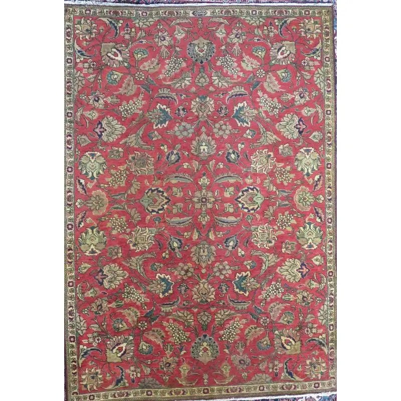 One Of The Kind Hand-Knotted Persian Wool Rug _ Luxurious Vintage Design, 11'6" x 8'9", Artisan: Hand-Knotted Persian Wool Rug _ Luxurious Vintage Design, 11'6" x 8'9", Artisan Crafted, Authentic hand-knotted traditional antique vintage Persian rugs, in excellent vintage condition with over 60 ye
