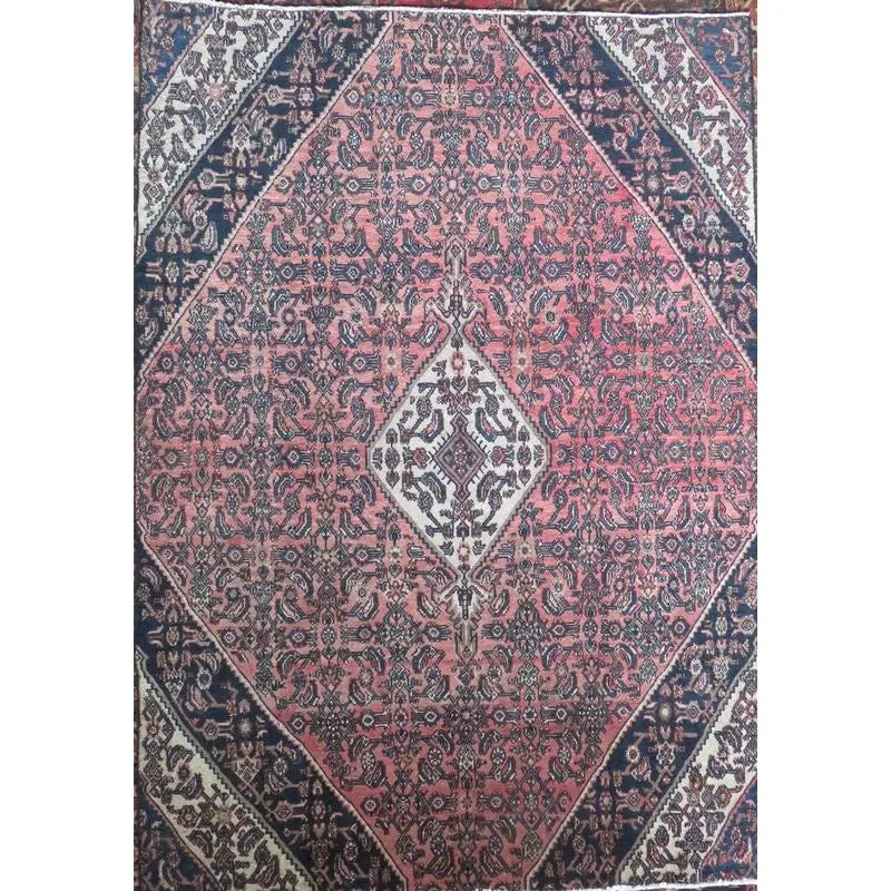 One Of The Kind Hand-Knotted Persian Wool Rug _ Luxurious Vintage Design, 11'11" x 9'0", Artisan: Hand-Knotted Persian Wool Rug _ Luxurious Vintage Design, 11'12" x 9'0", Artisan Crafted, Authentic hand-knotted traditional antique vintage Persian rugs, in excellent vintage condition with over 60 y