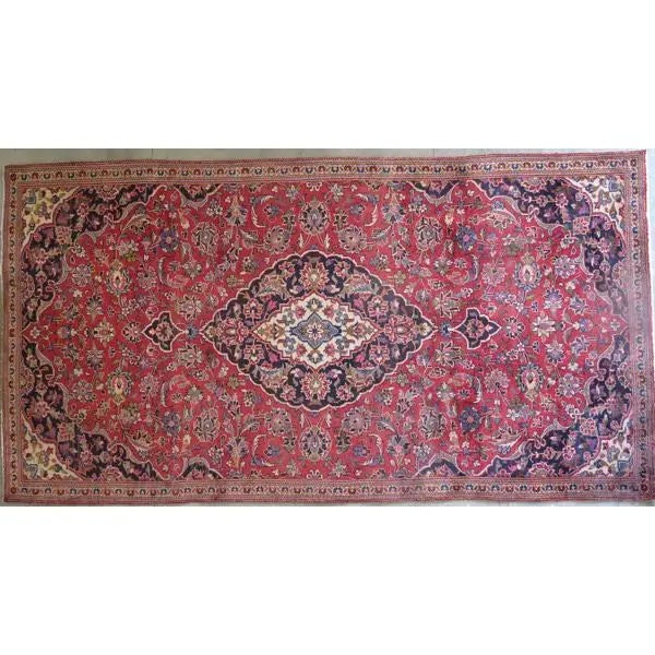 One Of The Kind Hand-Knotted Persian Wool Rug _ Luxurious Vintage Design, 10'2" x 7'10", Artisan: Hand-Knotted Persian Wool Rug _ Luxurious Vintage Design, 10'2" x 7'10", Artisan Crafted, Authentic hand-knotted traditional antique vintage Persian rugs, in excellent vintage condition with over 60 y