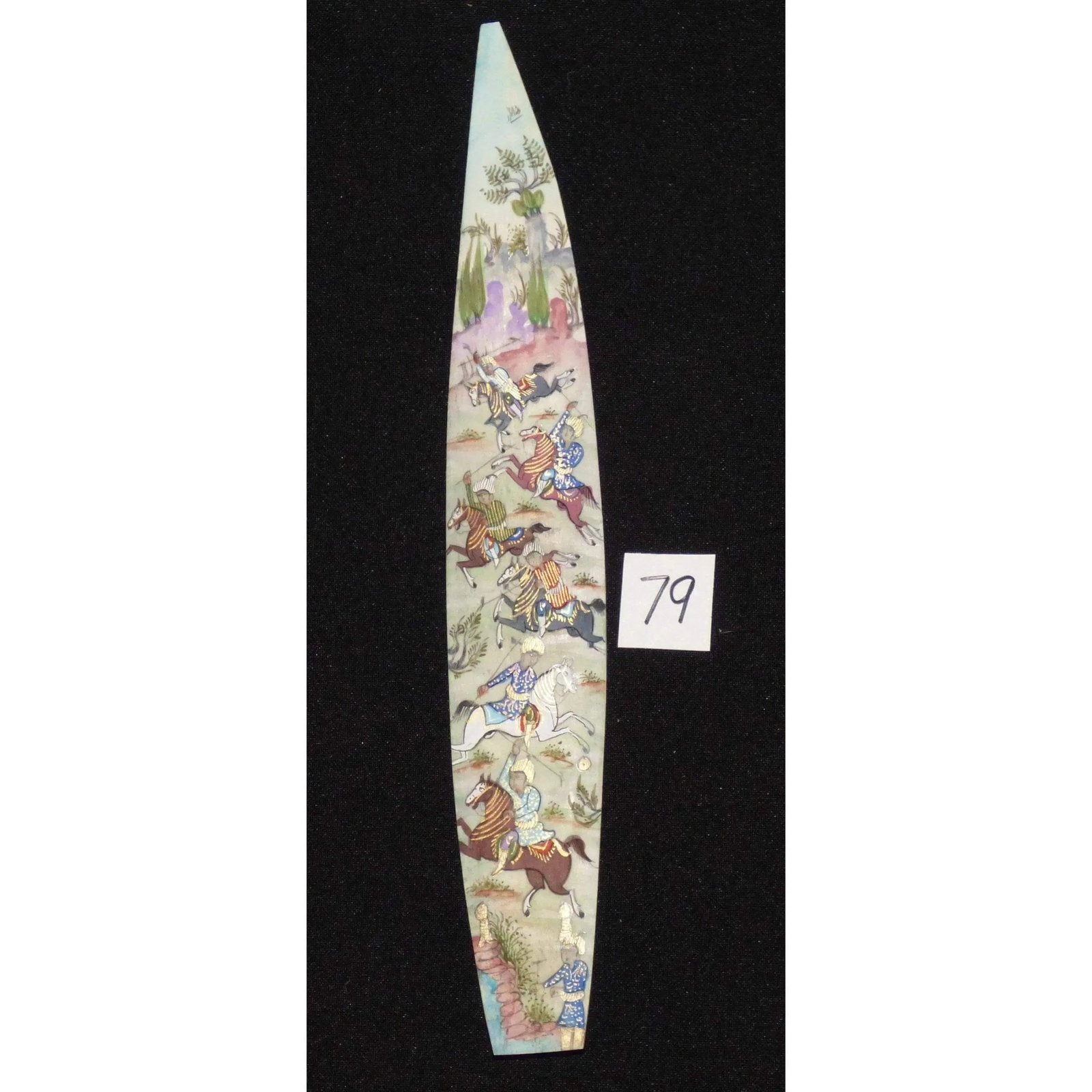 Persian Wall Art Miniature On Bone Painting Fine Art Handmade Ready For Home Decoration 9" X 2": ABCPM0232 Persian wall art miniature on bone painting fine art Handmade Ready for Home Decoration. We only professionally do hand-paint canvas Bone painting, can manage all kinds of style, like portra