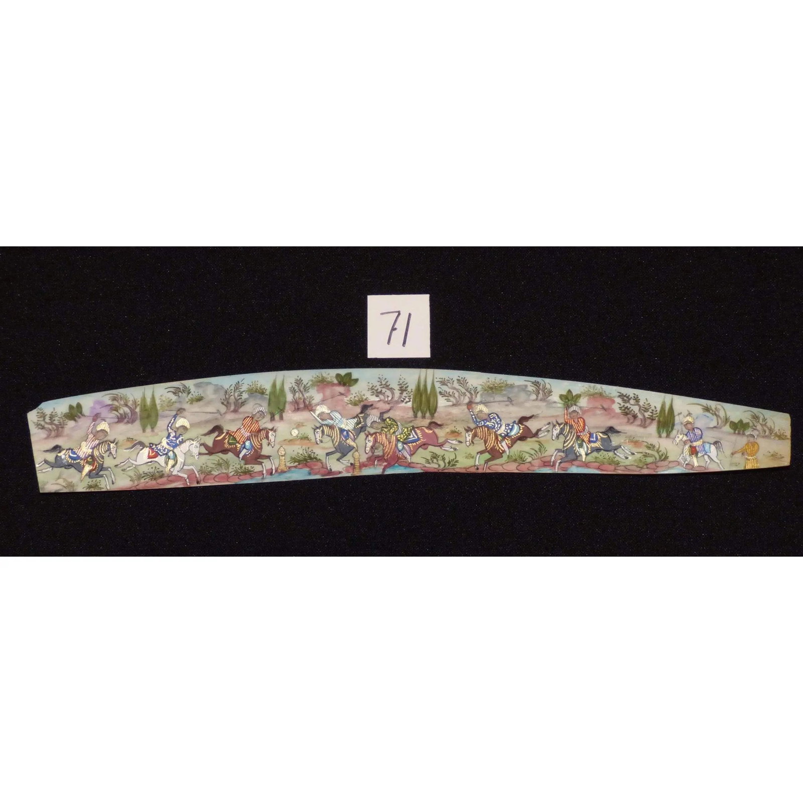 Persian Wall Art Miniature On Bone Painting Fine Art Handmade Ready For Home Decoration 9" X 2": ABCPM0224 Persian wall art miniature on bone painting fine art Handmade Ready for Home Decoration. We only professionally do hand-paint canvas Bone painting, can manage all kinds of style, like portra