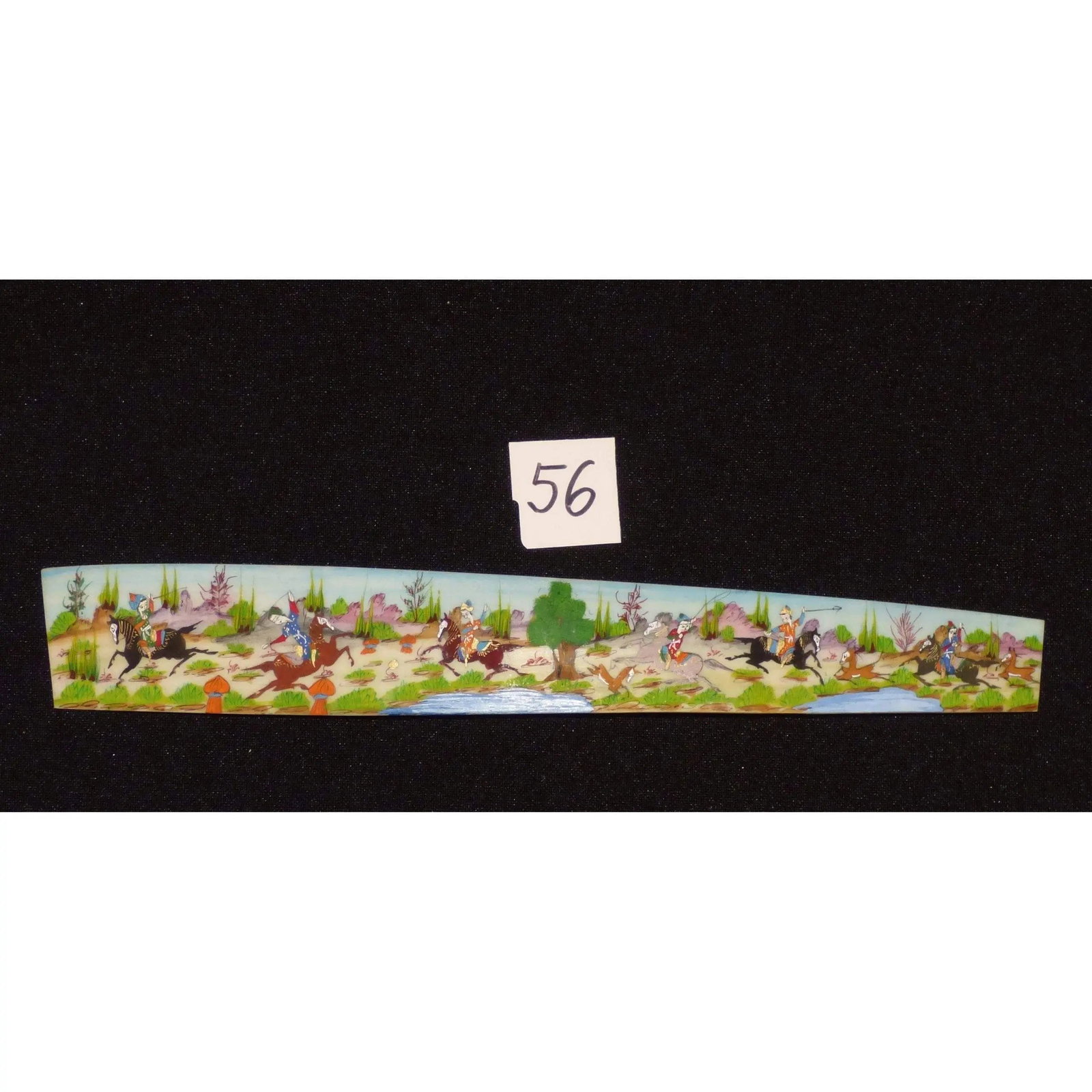 Persian Wall Art Miniature On Bone Painting Fine Art Handmade Ready For Home Decoration 9" X 2": ABCPM0209 Persian wall art miniature on bone painting fine art Handmade Ready for Home Decoration. We only professionally do hand-paint canvas Bone painting, can manage all kinds of style, like portra