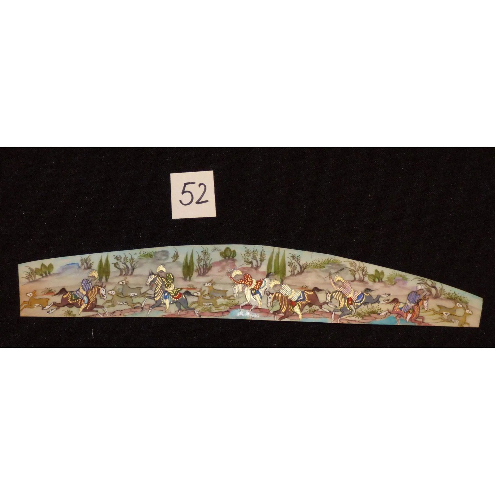 Persian Wall Art Miniature On Bone Painting Fine Art Handmade Ready For Home Decoration 9" X 2": ABCPM0205 Persian wall art miniature on bone painting fine art Handmade Ready for Home Decoration. We only professionally do hand-paint canvas Bone painting, can manage all kinds of style, like portra