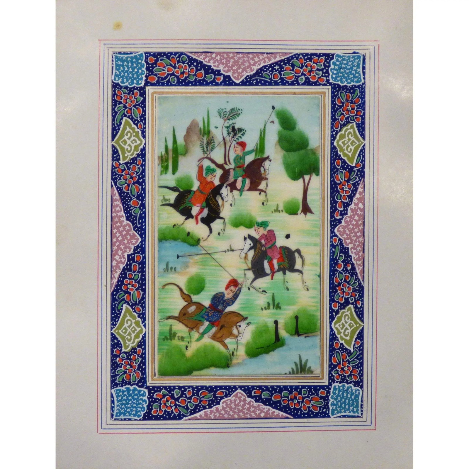 Persian Miniature Handmade With Unique Design And Colorful Authentic Art 7" X 9.5" Abcpm0128: ABCPM0128 Persian Miniature Handmade with Unique Design and Colorful ART. ABC Rugs Kilims is a professional home decors manufacturer. The high-quality Authentic Persian Miniature Handmade multicolored