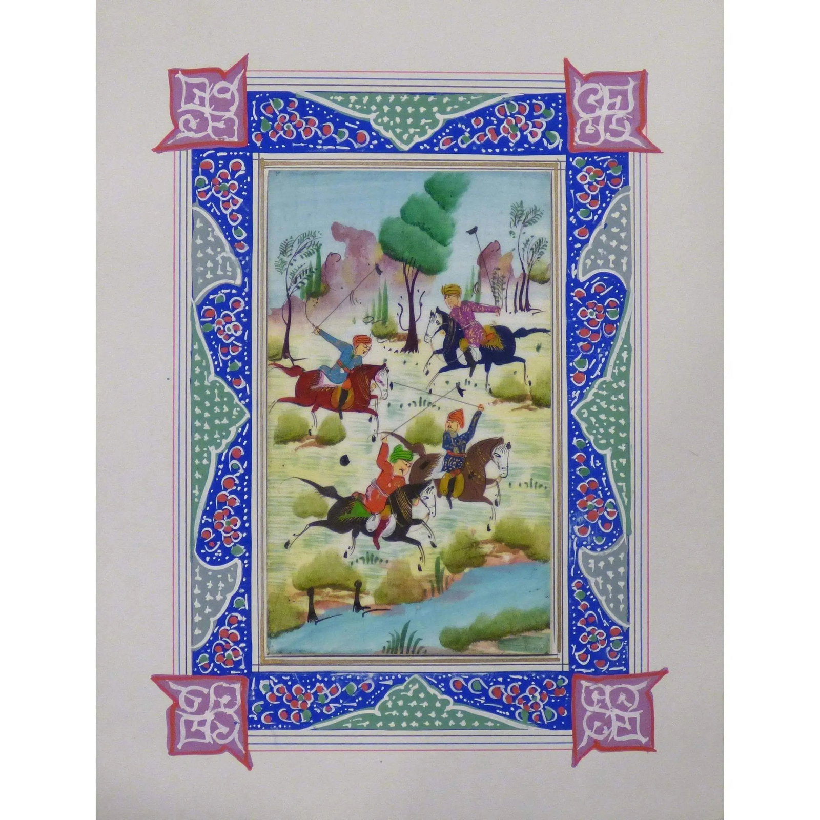 Persian Miniature Handmade With Unique Design And Colorful Authentic Art 7" X 9.5" Abcpm0117: ABCPM0117 Persian Miniature Handmade with Unique Design and Colorful ART. ABC Rugs Kilims is a professional home decors manufacturer. The high-quality Authentic Persian Miniature Handmade multicolored