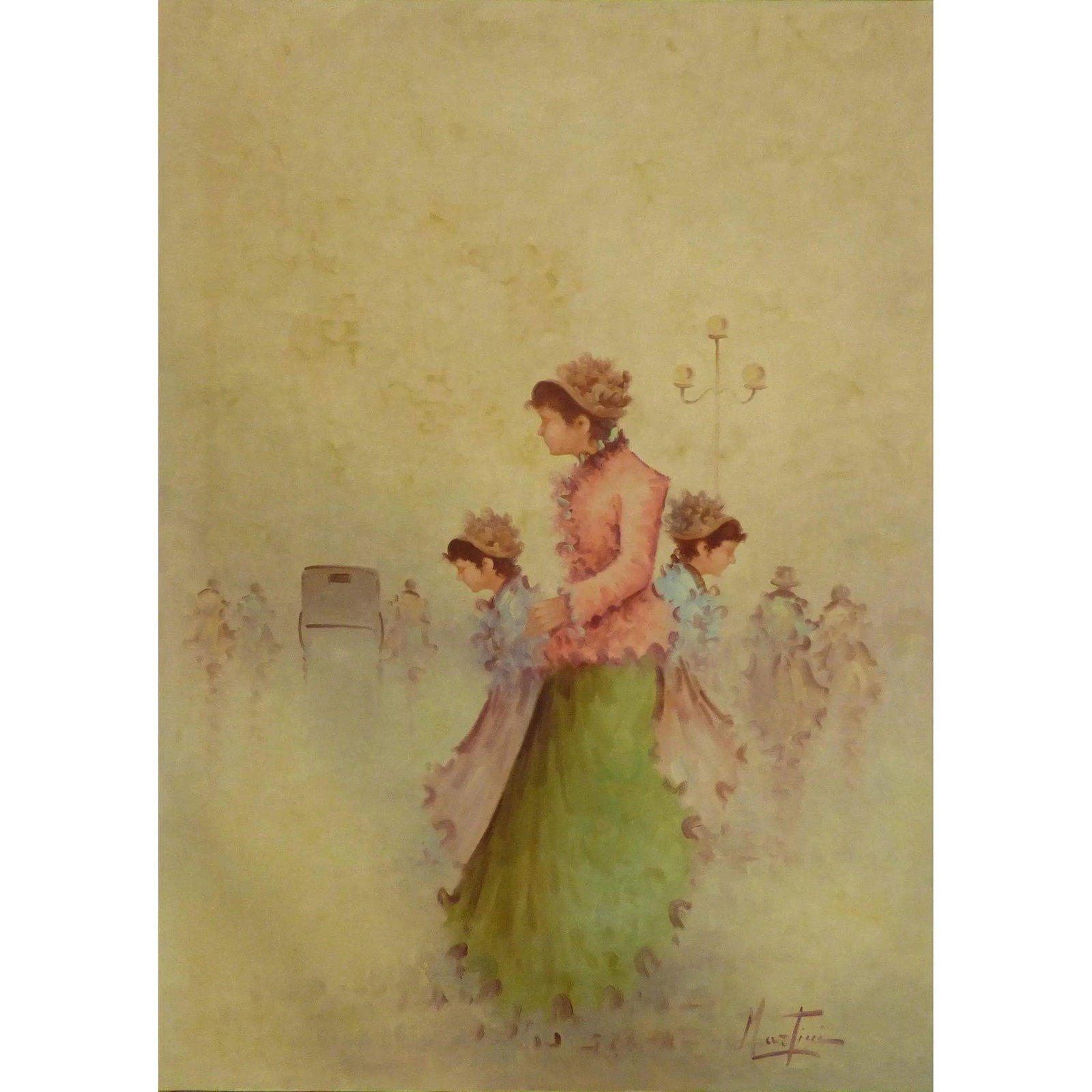 Painting Canvas Wall Art French Oil Painting MAbctilli Ready To Hang For Home Wall Art Decoration (1 of 1)