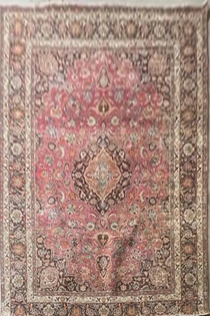 One Of The Kind Hand Knotted Persian Rug 10'11" x 8'6" R15472 (1 of 1)
