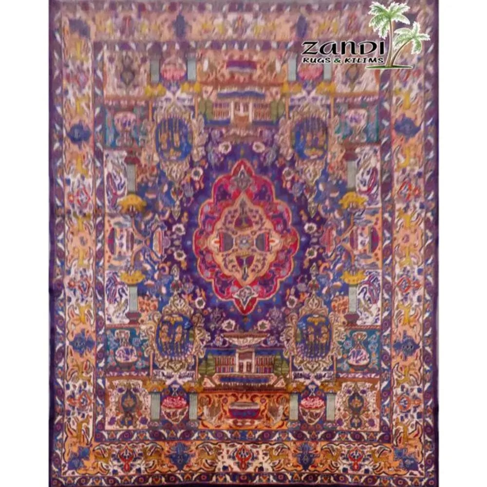 One Of The Kind Persian Tabriz Rug 12'3" x 9'8": ABC Rugs Kilims Collection Hand Knotted Wool Iran Rug Size 12'3"X9'8" Rr10046 Abcr10046 Hand knotted and meticulously crafted by Persian artisans, this stunning Persian Hand Knotted Area Rug will invi