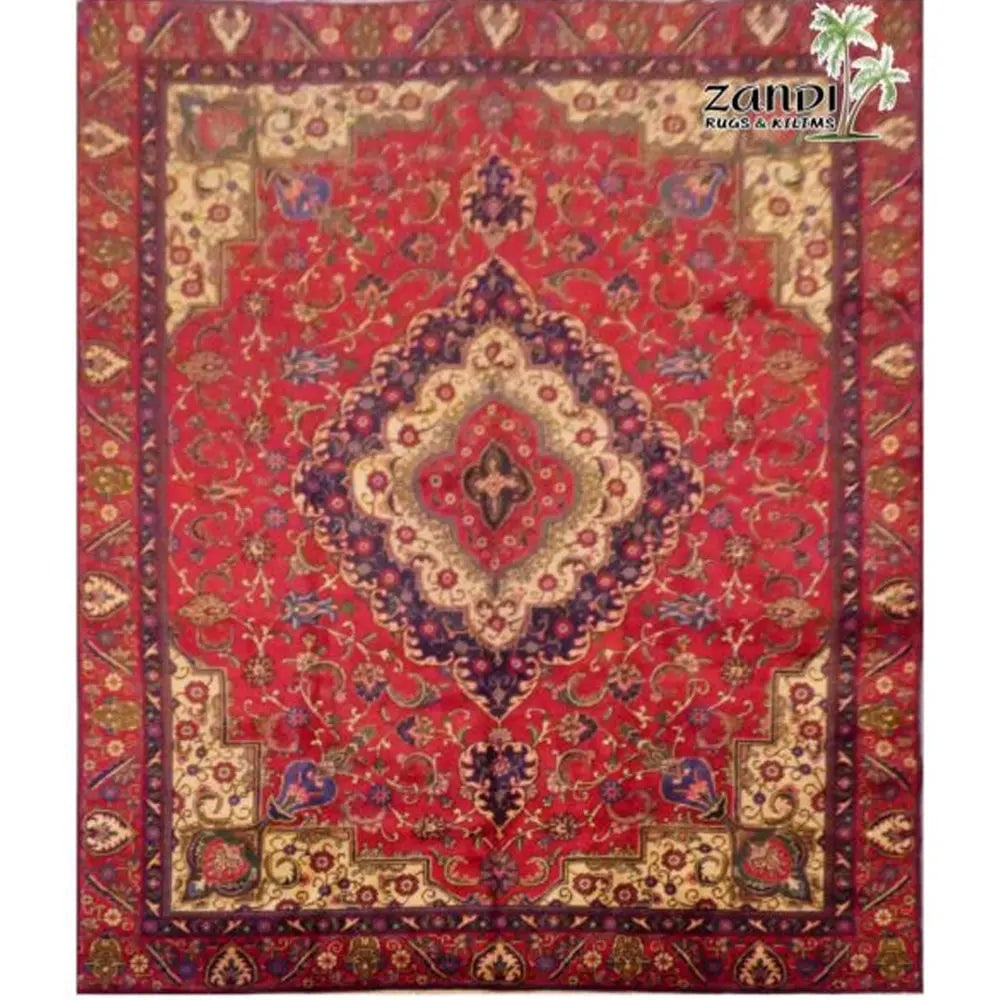 One Of The Kind Persian Tabriz Rug 12' x 8'11": ABC Rugs Kilims Collection Hand Knotted Wool Iran Rug Size 12'X8'11" Rr10029 Abcr10029 Hand knotted and meticulously crafted by Persian artisans, this stunning Persian Hand Knotted Area Rug will invit