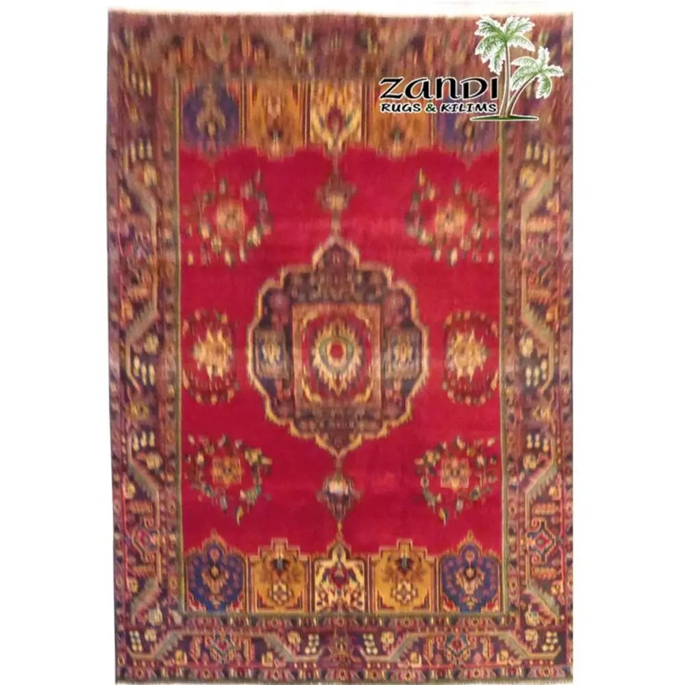 One Of The Kind Persian Tabriz Rug 9'0" x 6'6": ABC Rugs Kilims Collection Hand Knotted Tabriz Wool Persian Rug Size 9'0"X6'6" (Rr11261) Abcr02877A Hand knotted and meticulously crafted by Persian artisans, this stunning Persian Hand Knotted Area R