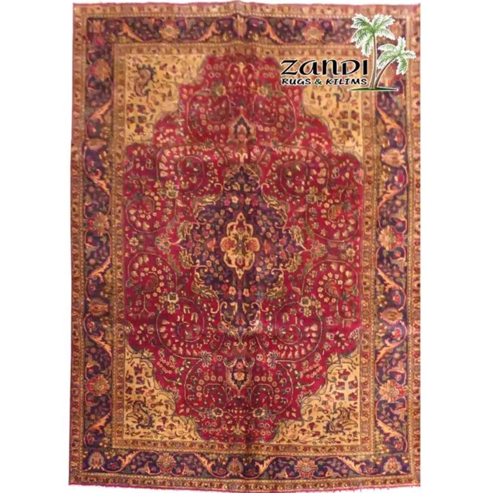 One Of The Kind Persian Tabriz Rug 9'11" x 8'8": ABC Rugs Kilims Collection Hand Knotted Tabriz Wool Persian Rug Size 9'11"X8'8" (Rr11232) Abcr02883A Hand knotted and meticulously crafted by Persian artisans, this stunning Persian Hand Knotted Area 