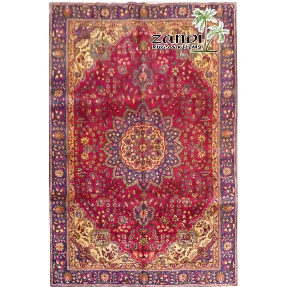One Of The Kind Persian Tabriz Rug 9'11" x 6'5": ABC Rugs Kilims Collection Hand Knotted Tabriz Wool Persian Rug Size 9'11"X6'5" (Rr11217) Abcr02853A Hand knotted and meticulously crafted by Persian artisans, this stunning Persian Hand Knotted Area 