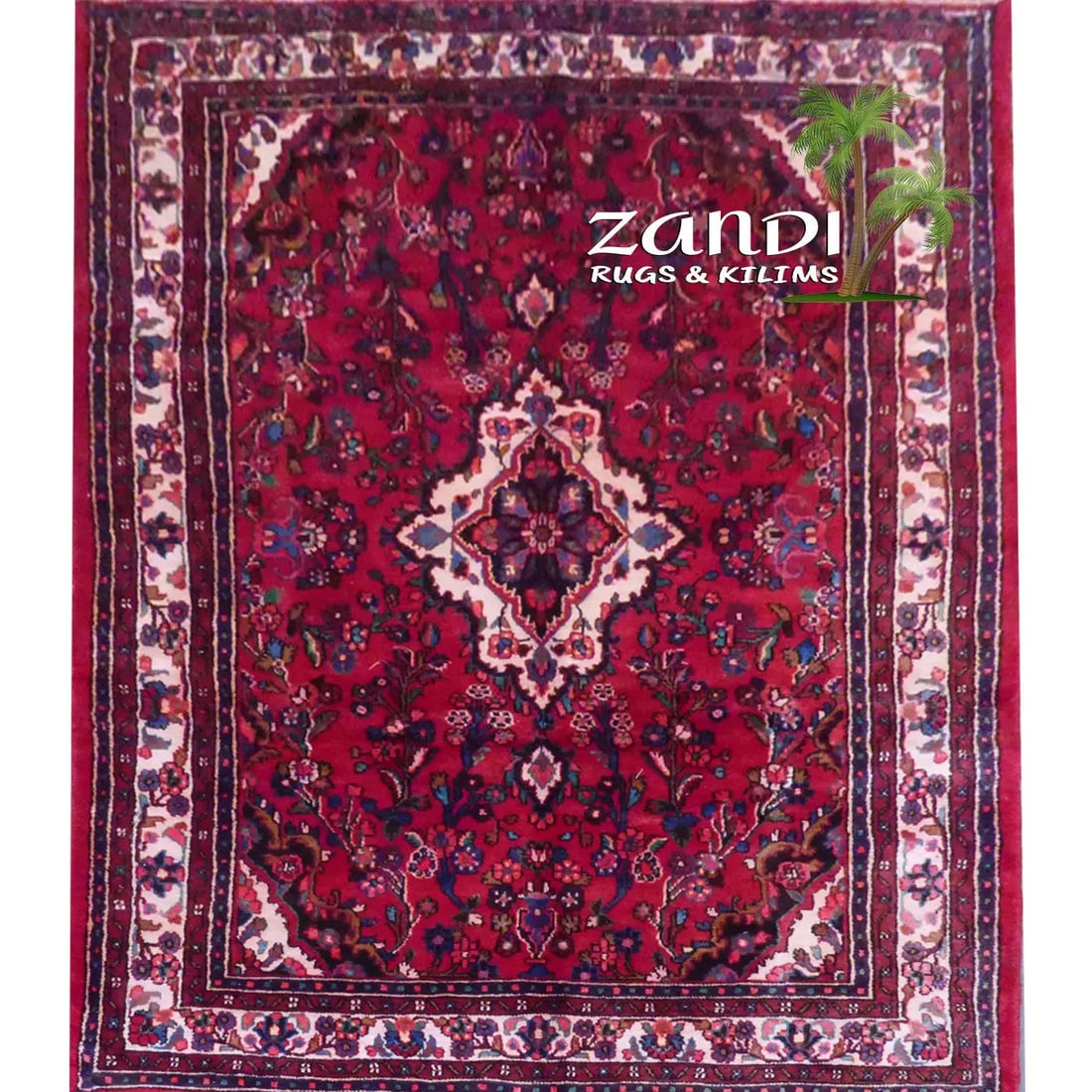 One Of The Kind Persian Hamedan Rug 10'6" x 6'10": ABC Rugs Kilims Collection Persian Hamedan Hand Knotted Woolen Cotton 10'6"X 6'10" Rr10749 Hand knotted and meticulously crafted by Persian artisans, this stunning Hand Knotted Area Rug will invite qu