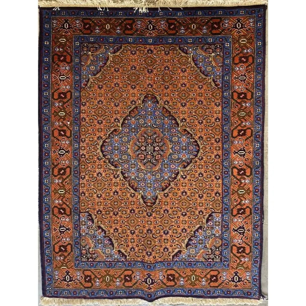 One Of The Kind Persian Tabriz Rug 5'5" x 3'3": ABC Rugs Kilims Collection Persian Tabriz Traditional Style Hand-Knotted Natural Wool And Silk Rug 5'5'' X 3'3" Abcr02541 Hand knotted and meticulously crafted by Persian artisans, this stunning Hand 