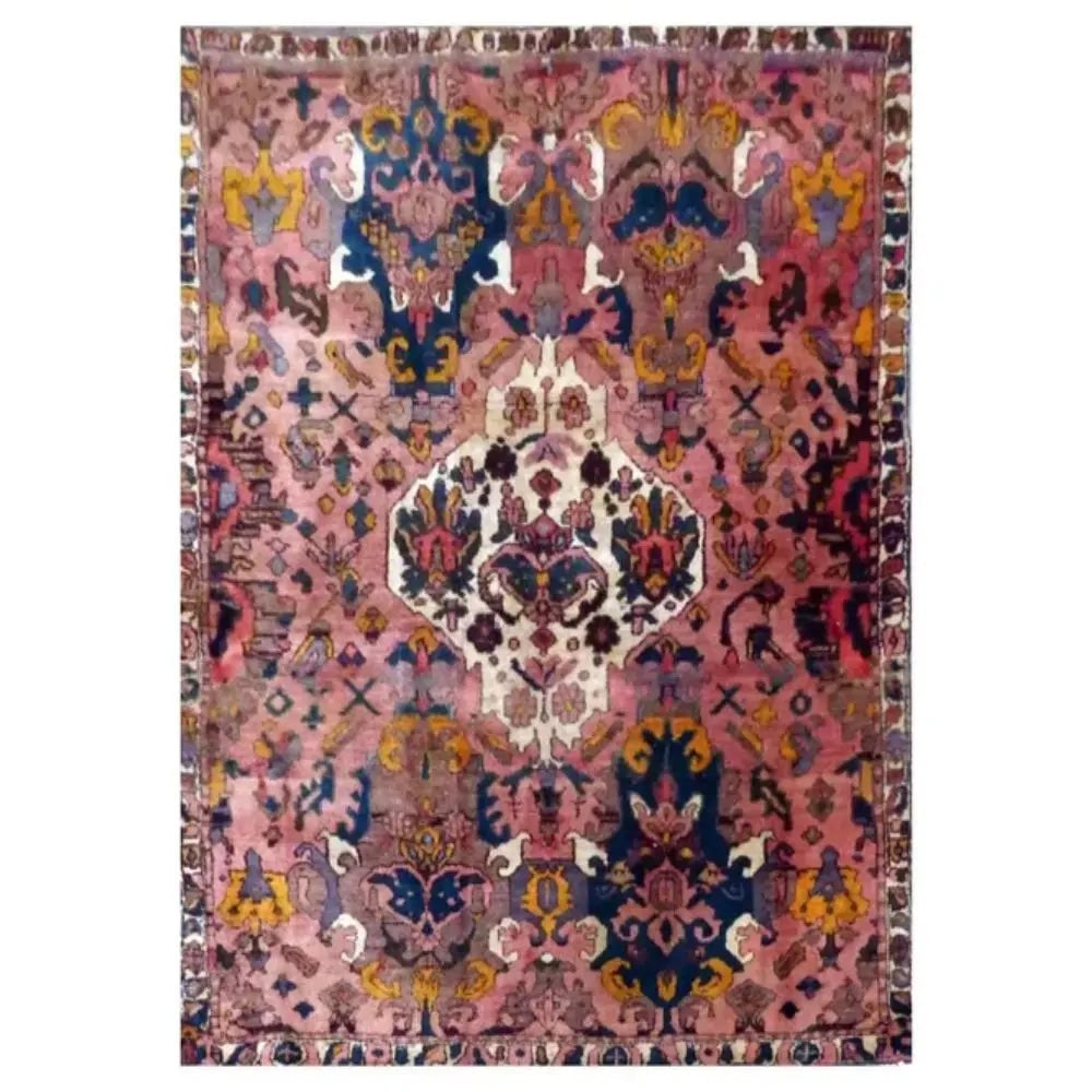 One Of The Kind Persian Bakhtiar Rug 6'0" x 4'9": ABC Rugs Kilims Collection Persian Bakhtiar Hand-Knotted Rug Made With Natural Wool And Cotton 6'0'' X 4'9" Abc2225 Hand knotted and meticulously crafted by Persian artisans, this stunning Hand Knotte
