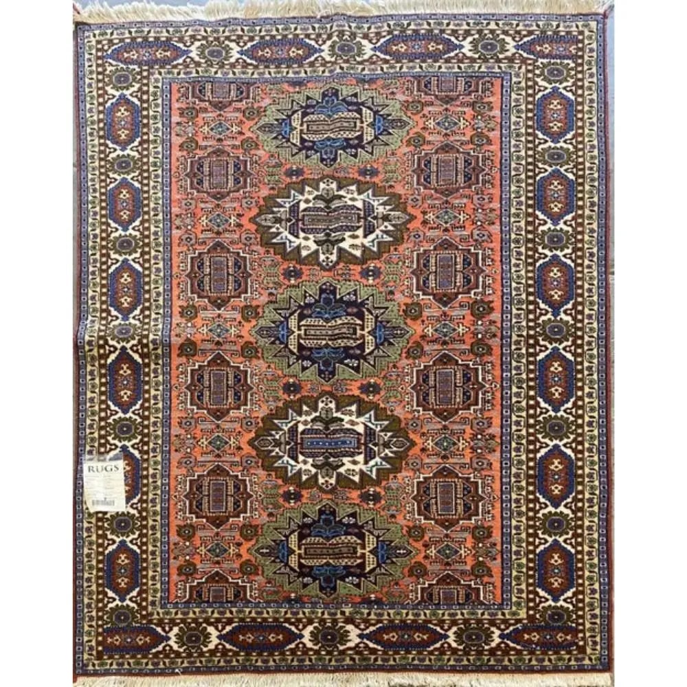 One Of The Kind Persian Ardabil Rug 6'6" x 4'7": ABC Rugs Kilims Collection Persian Ardabil Traditional Style Hand-Knotted Natural Wool And Silk Rug 6'6" X 4'7'' Abcr02485 Hand knotted and meticulously crafted by Persian artisans, this stunning Hand