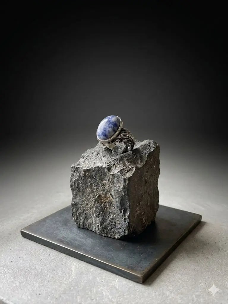 Handmade Stone Gemstone Rings With Copper & Silver, Stone Size 10*14mm, Vin-New-Rin58: Registered GIA Client for Natural Diamonds & Gemstones in the USA. Certificates of Authenticity for Our Hand-Knotted Rugs & Kilims. Please call 818-377-1210 for availability. Lifetime Exchange Warrant