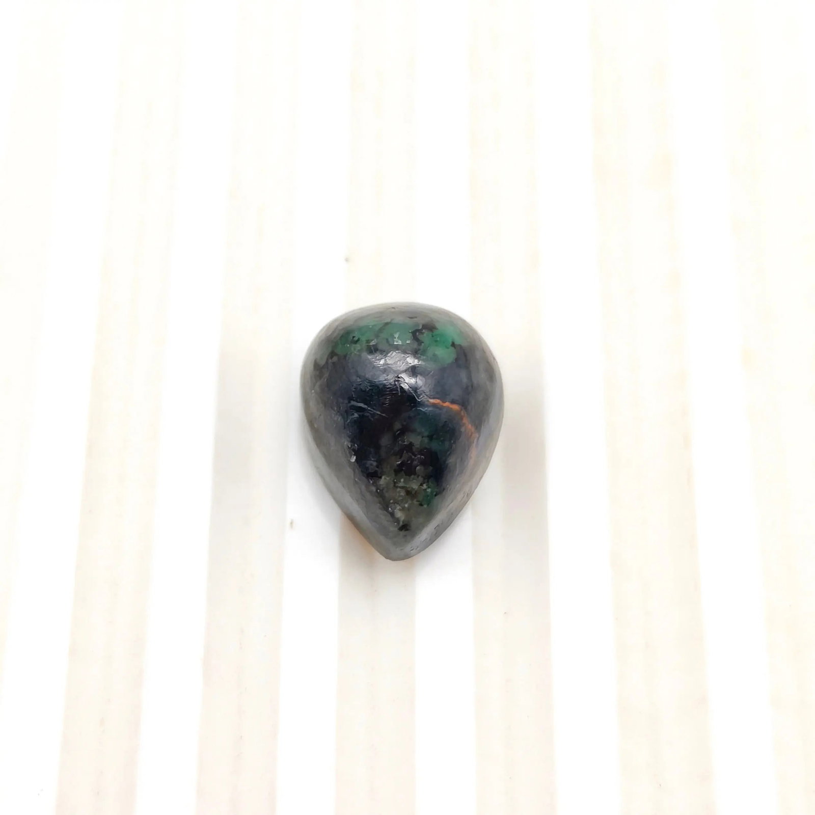 Exceptional Quality PEAR CABOCHON EMERALD, GREEN COLORED, INDIAN GEMSTONE, WEIGHT 15.4 CTS: ABC Rugs, Kilims & Jewelry offers internationally certified and verified pieces, with documentation provided by trusted gemological institutions, manufacturers, and industry professionals. At ABC