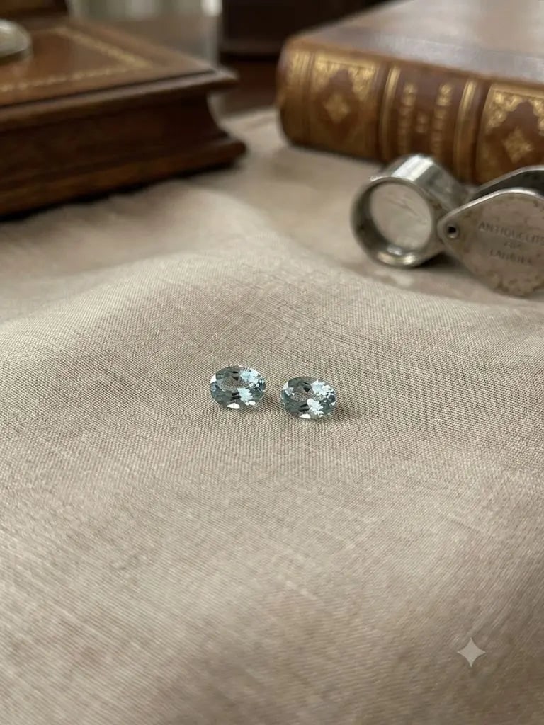 Exceptional Quality Aquamarine, Oval Shaped, lite Blue Colored, Weight 0.29Ct.,Dimensions 5x3mm.: ABC Rugs, Kilims & Jewelry offers internationally certified and verified pieces, with documentation provided by trusted gemological institutions, manufacturers, and industry professionals. At ABC 
