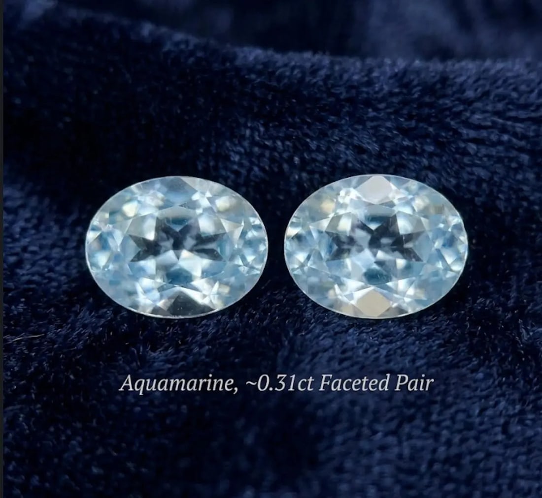 Exceptional Quality 2 Pieces, Aquamarine L.Blue Color Oval Shaped Brazil Gemstone Weight 0.31 Ct.: ABC Rugs, Kilims & Jewelry offers internationally certified and verified pieces, with documentation provided by trusted gemological institutions, manufacturers, and industry professionals. At ABC 
