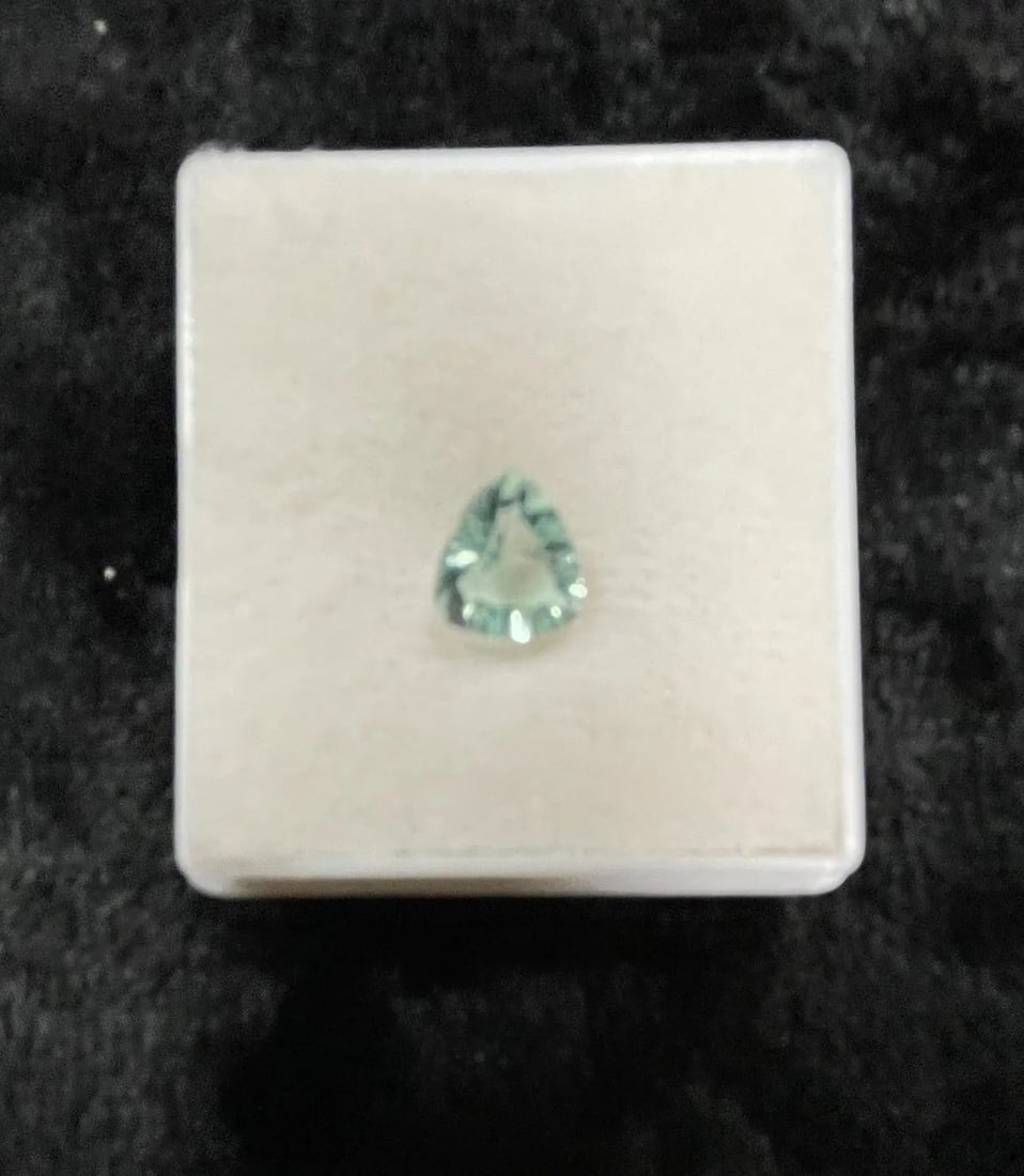 Exceptional Quality 1 Piece Green-Blue Fluorite Trillion Cut Shaped Gemstone, Weight: 2.4 ct, Size: ABC Rugs, Kilims & Jewelry offers internationally certified and verified pieces, with documentation provided by trusted gemological institutions, manufacturers, and industry professionals. At ABC 