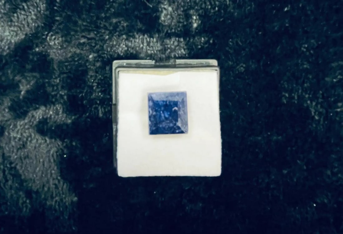 Exceptional Quality 1 Piece Blue Black Square Cushion Gemstone, Weight: 15 ct, Size 30x30, Gem70: ABC Rugs, Kilims & Jewelry offers internationally certified and verified pieces, with documentation provided by trusted gemological institutions, manufacturers, and industry professionals. At ABC 
