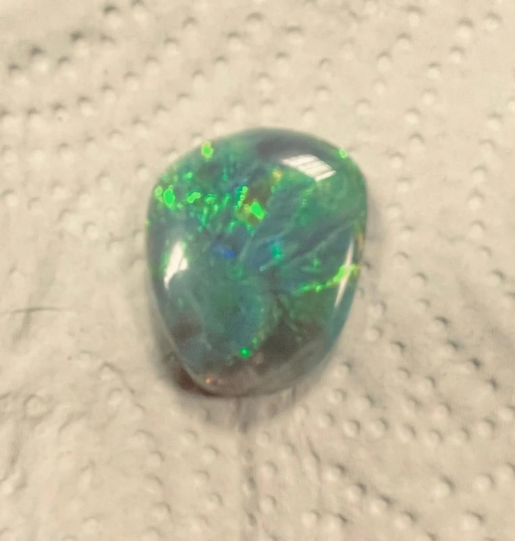 Exceptional Quality Ethiopian 1 Piece Semicircular Shaped Gray Opal Gemstone, Weight: 29.5, Gem117: ABC Rugs, Kilims & Jewelry offers internationally certified and verified pieces, with documentation provided by trusted gemological institutions, manufacturers, and industry professionals. At ABC 