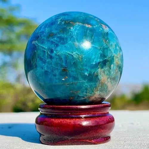 Exceptional Quality 126G Blue Apatite Sphere Quartz Crystal Stone Ball Specimen Healing, Gem175: ABC Rugs, Kilims & Jewelry offers internationally certified and verified pieces, with documentation provided by trusted gemological institutions, manufacturers, and industry professionals. At ABC 
