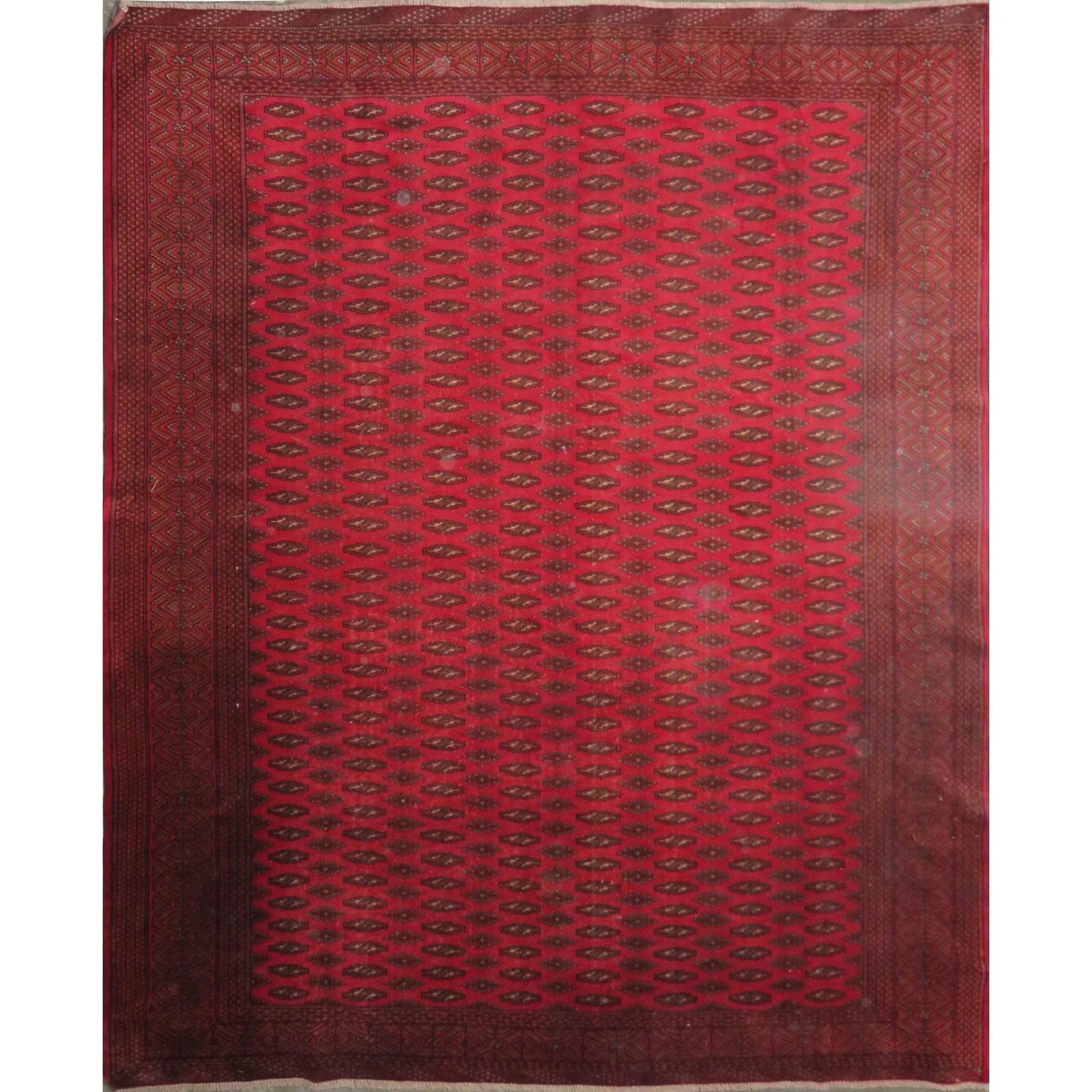 One Of The Kind Hand-Knotted Persian Wool Rug _ Luxurious Vintage Design, 11'7" x 9'7", Artisan: Hand-Knotted Persian Wool Rug _ Luxurious Vintage Design, 11'7" x 9'7", Artisan Crafted, Authentic hand-knotted traditional antique vintage Persian rugs, in excellent vintage condition with over 60 ye