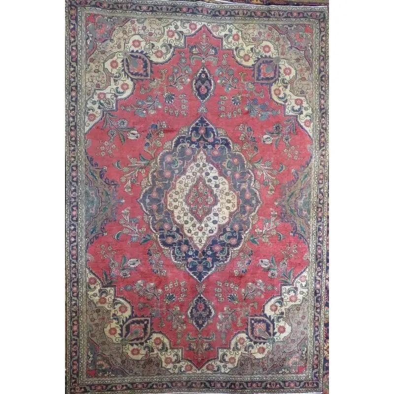 One Of The Kind Hand-Knotted Persian Wool Rug _ Luxurious Vintage Design, 8'7" x 2'7", Artisan: Hand-Knotted Persian Wool Rug _ Luxurious Vintage Design, 8'7" x 2'7", Artisan Crafted, Authentic hand-knotted traditional antique vintage Persian rugs, in excellent vintage condition with over 60 yea