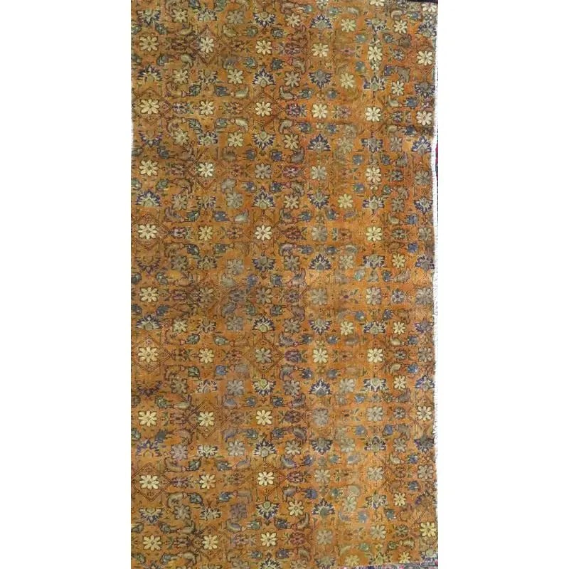 One Of The Kind Hand-Knotted Persian Wool Rug _ Luxurious Vintage Design, 8'6" x 3'5", Artisan: Hand-Knotted Persian Wool Rug _ Luxurious Vintage Design, 8'6" x 3'5", Artisan Crafted, Authentic hand-knotted traditional antique vintage Persian rugs, in excellent vintage condition with over 60 yea