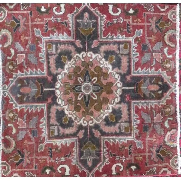 One Of The Kind Hand-Knotted Persian Wool Rug _ Luxurious Vintage Design, 6'11" x 4'3", Artisan: Hand-Knotted Persian Wool Rug _ Luxurious Vintage Design, 6'12" x 4'3", Artisan Crafted, Authentic hand-knotted traditional antique vintage Persian rugs, in excellent vintage condition with over 60 ye