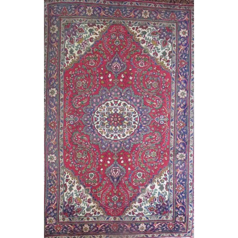 One Of The Kind Hand-Knotted Persian Wool Rug _ Luxurious Vintage Design, 12'5" x 9'10", Artisan: Hand-Knotted Persian Wool Rug _ Luxurious Vintage Design, 12'5" x 9'10", Artisan Crafted, Authentic hand-knotted traditional antique vintage Persian rugs, in excellent vintage condition with over 60 y