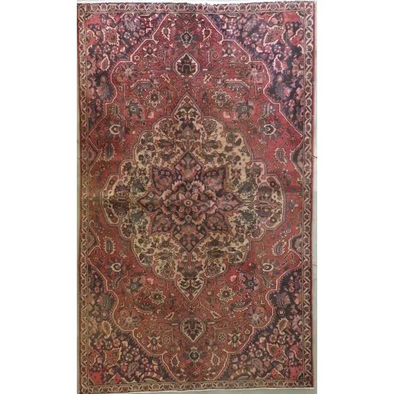 One Of The Kind Hand-Knotted Persian Wool Rug _ Luxurious Vintage Design, 12'10" x 9'2", Artisan: Hand-Knotted Persian Wool Rug _ Luxurious Vintage Design, 12'10" x 9'2", Artisan Crafted, Authentic hand-knotted traditional antique vintage Persian rugs, in excellent vintage condition with over 60 y