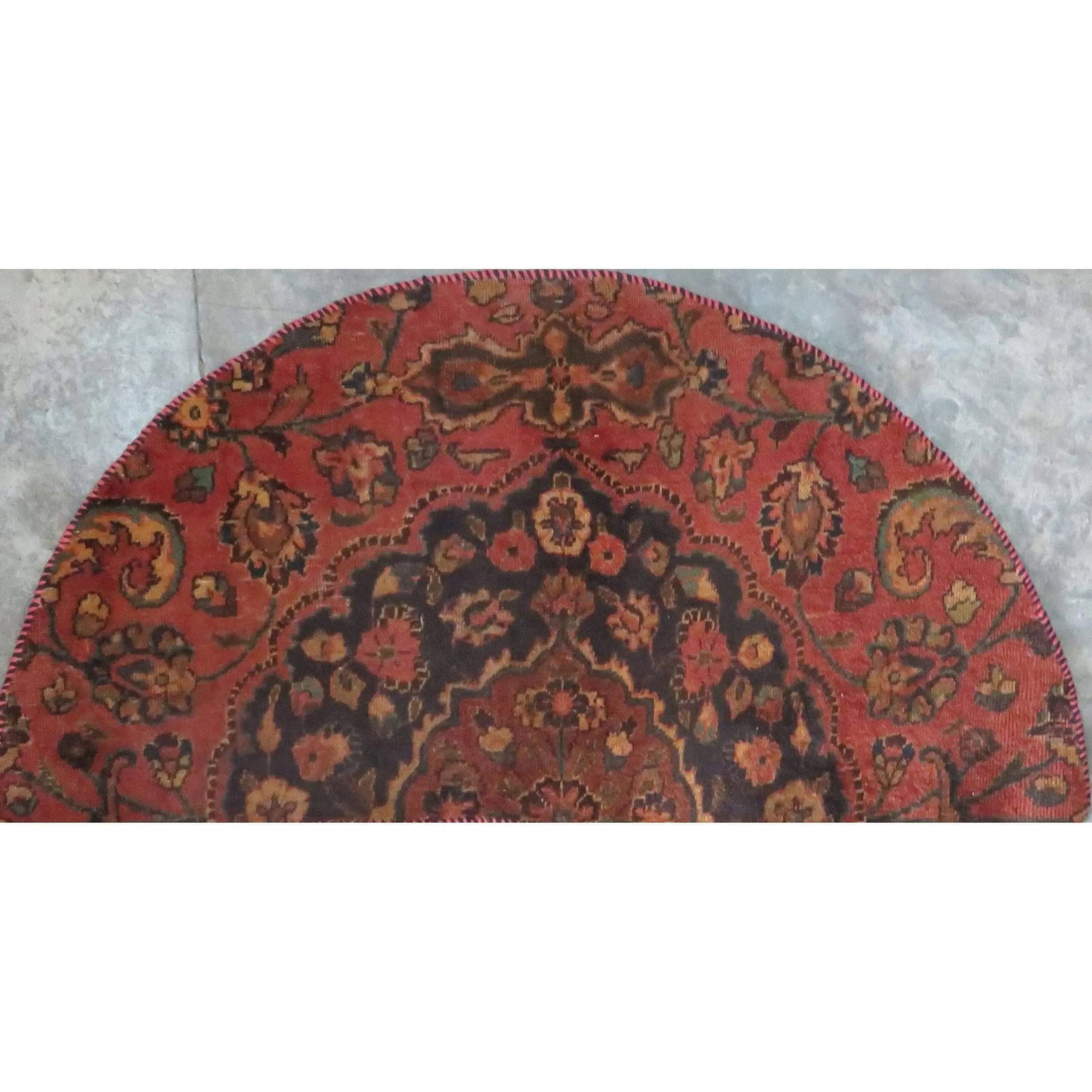 One Of The Kind Hand-Knotted Persian Wool Rug _ Luxurious Vintage Design, 4'9" x 2'5", Artisan: Hand-Knotted Persian Wool Rug _ Luxurious Vintage Design, 4'9" x 2'5", Artisan Crafted, Authentic hand-knotted traditional antique vintage Persian rugs, in excellent vintage condition with over 60 yea