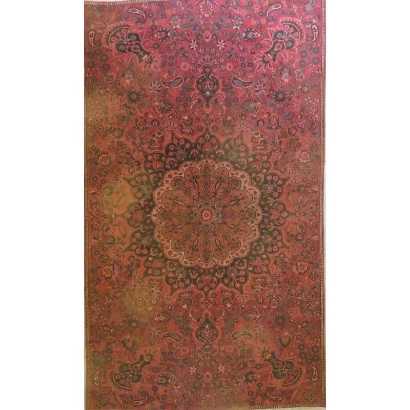 One Of The Kind Hand-Knotted Persian Wool Rug _ Luxurious Vintage Design, 7'9" x 4'10", Artisan: Hand-Knotted Persian Wool Rug _ Luxurious Vintage Design, 7'9" x 4'10", Artisan Crafted, Authentic hand-knotted traditional antique vintage Persian rugs, in excellent vintage condition with over 60 ye