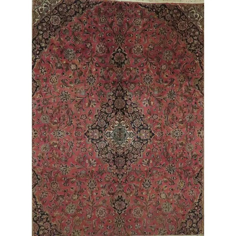 One Of The Kind Hand-Knotted Persian Wool Rug _ Luxurious Vintage Design, 12'2" x 9'2", Artisan: Hand-Knotted Persian Wool Rug _ Luxurious Vintage Design, 12'2" x 9'2", Artisan Crafted, Authentic hand-knotted traditional antique vintage Persian rugs, in excellent vintage condition with over 60 ye