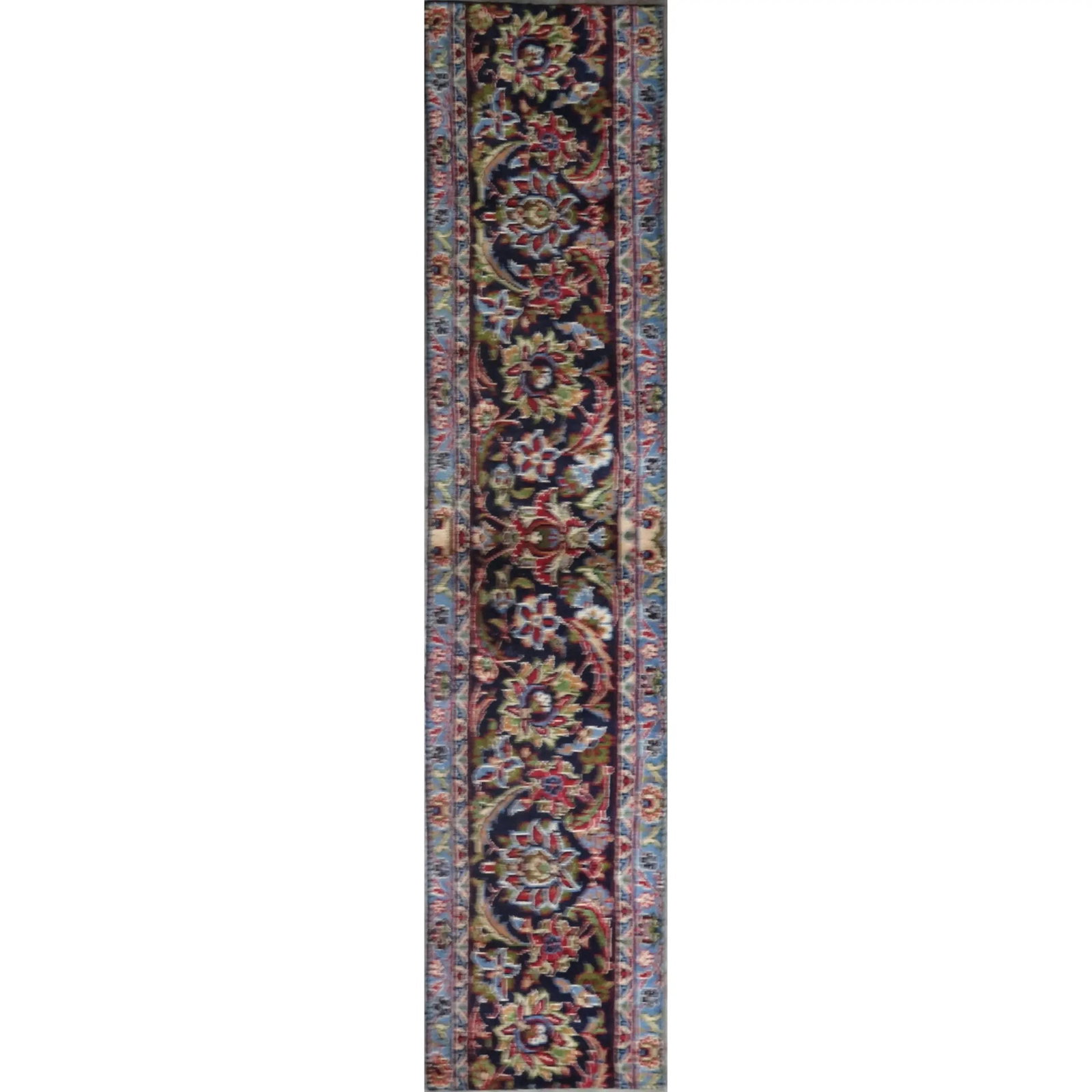 One Of The Kind Hand-Knotted Persian Wool Rug _ Luxurious Vintage Design, 6'0" x 1'0", Artisan: Hand-Knotted Persian Wool Rug _ Luxurious Vintage Design, 6'0" x 1'0", Artisan Crafted, Authentic hand-knotted traditional antique vintage Persian rugs, in excellent vintage condition with over 60 yea