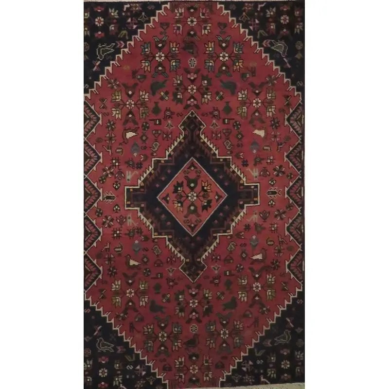One Of The Kind Hand-Knotted Persian Wool Rug _ Luxurious Vintage Design, 11'2" x 6'11", Artisan: Hand-Knotted Persian Wool Rug _ Luxurious Vintage Design, 11'2" x 6'12", Artisan Crafted, Authentic hand-knotted traditional antique vintage Persian rugs, in excellent vintage condition with over 60 y