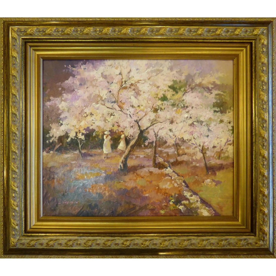 Spanish Oil Painting By Pablo Capilla Ready To Hang For Home Wall Art Decoration 34" X 30" Abcp-265: ABCP-265 Spanish Oil Painting by Pablo Capilla Ready to Hang for Home Wall Art Decoration. We only professionally do hand-paint canvas oil painting, can manage all kinds of style, like portrait, lands