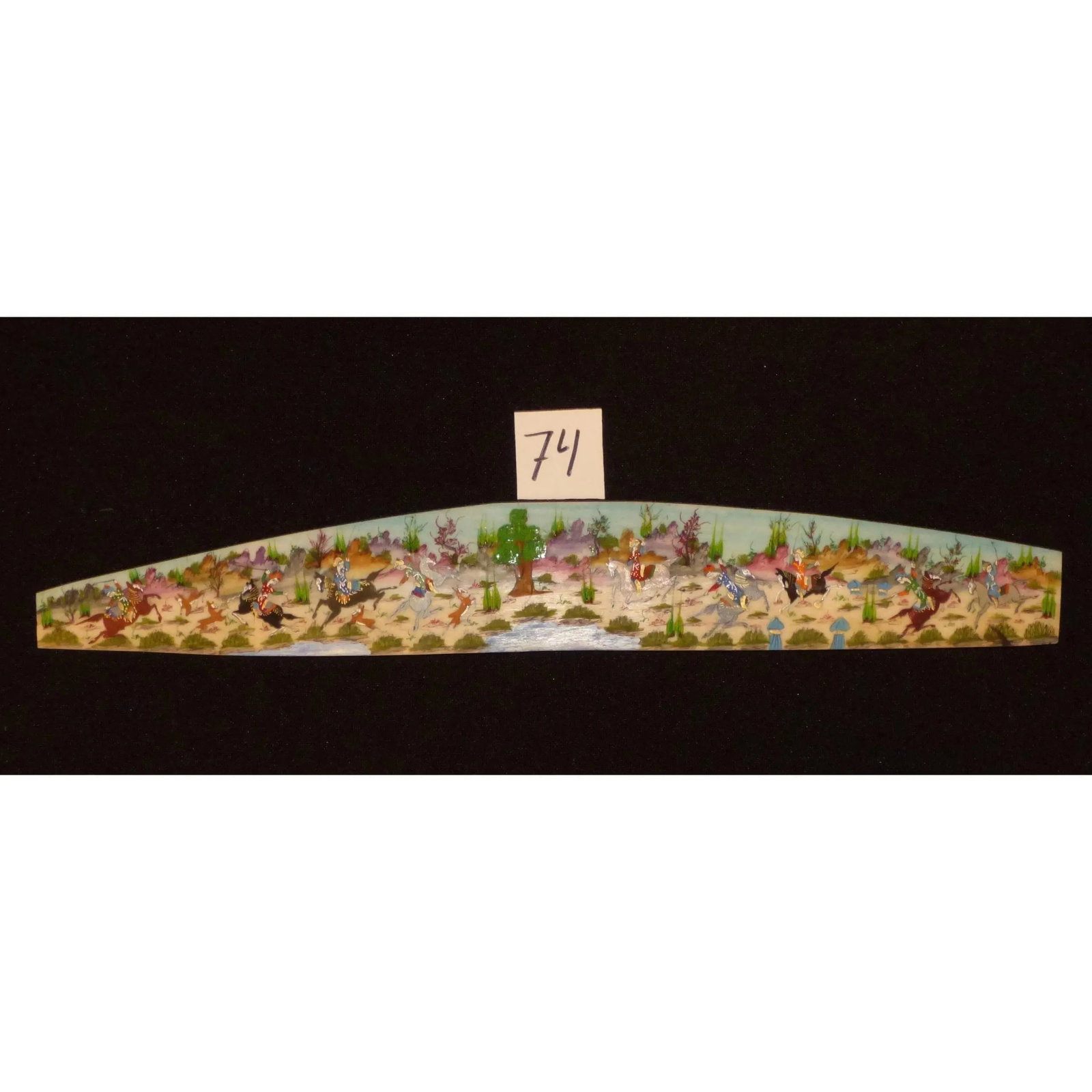 Persian Wall Art Miniature On Bone Painting Fine Art Handmade Ready For Home Decoration 9" X 2": ABCPM0227 Persian wall art miniature on bone painting fine art Handmade Ready for Home Decoration. We only professionally do hand-paint canvas Bone painting, can manage all kinds of style, like portra