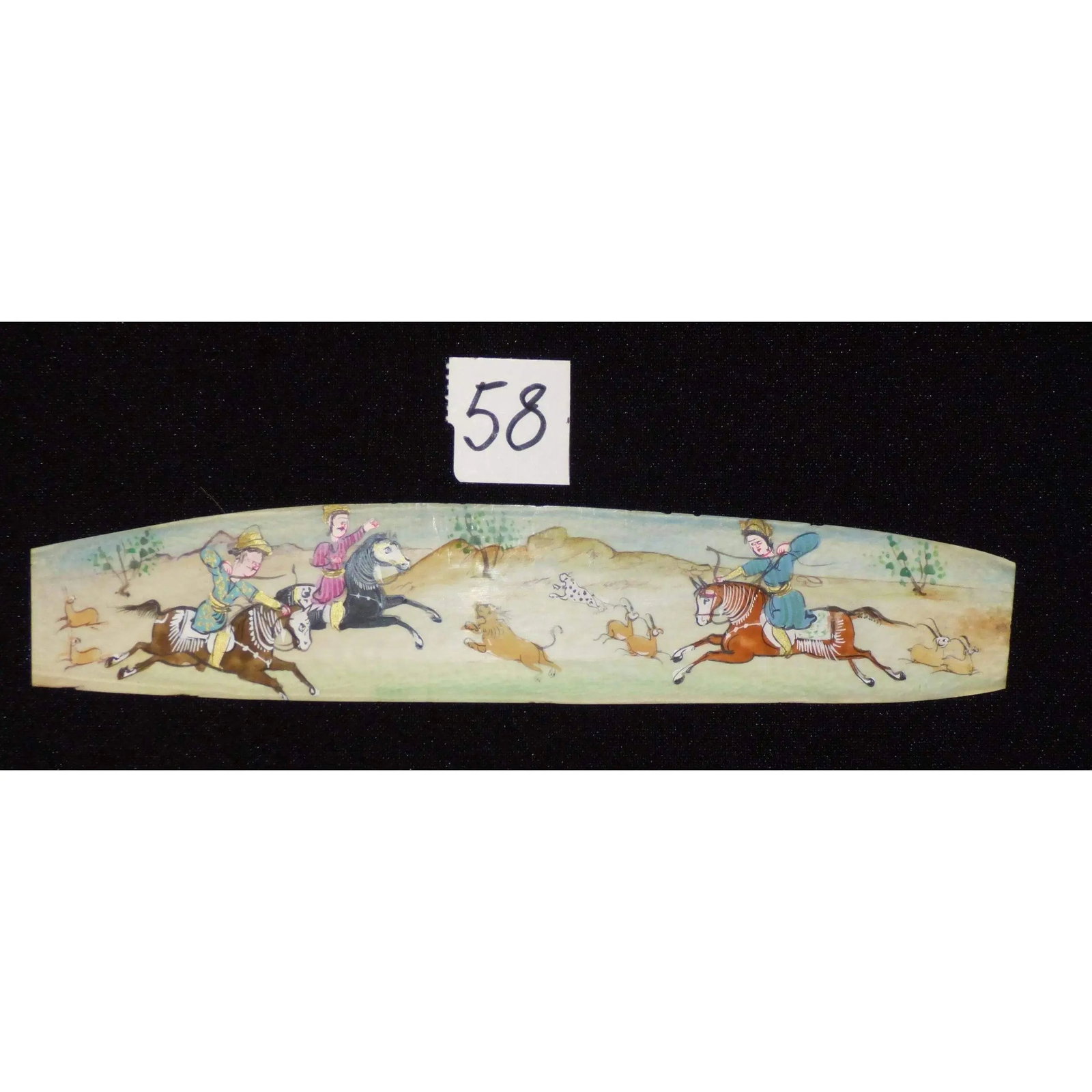 Persian Wall Art Miniature On Bone Painting Fine Art Handmade Ready For Home Decoration 9" X 2": ABCPM0211 Persian wall art miniature on bone painting fine art Handmade Ready for Home Decoration. We only professionally do hand-paint canvas Bone painting, can manage all kinds of style, like portra