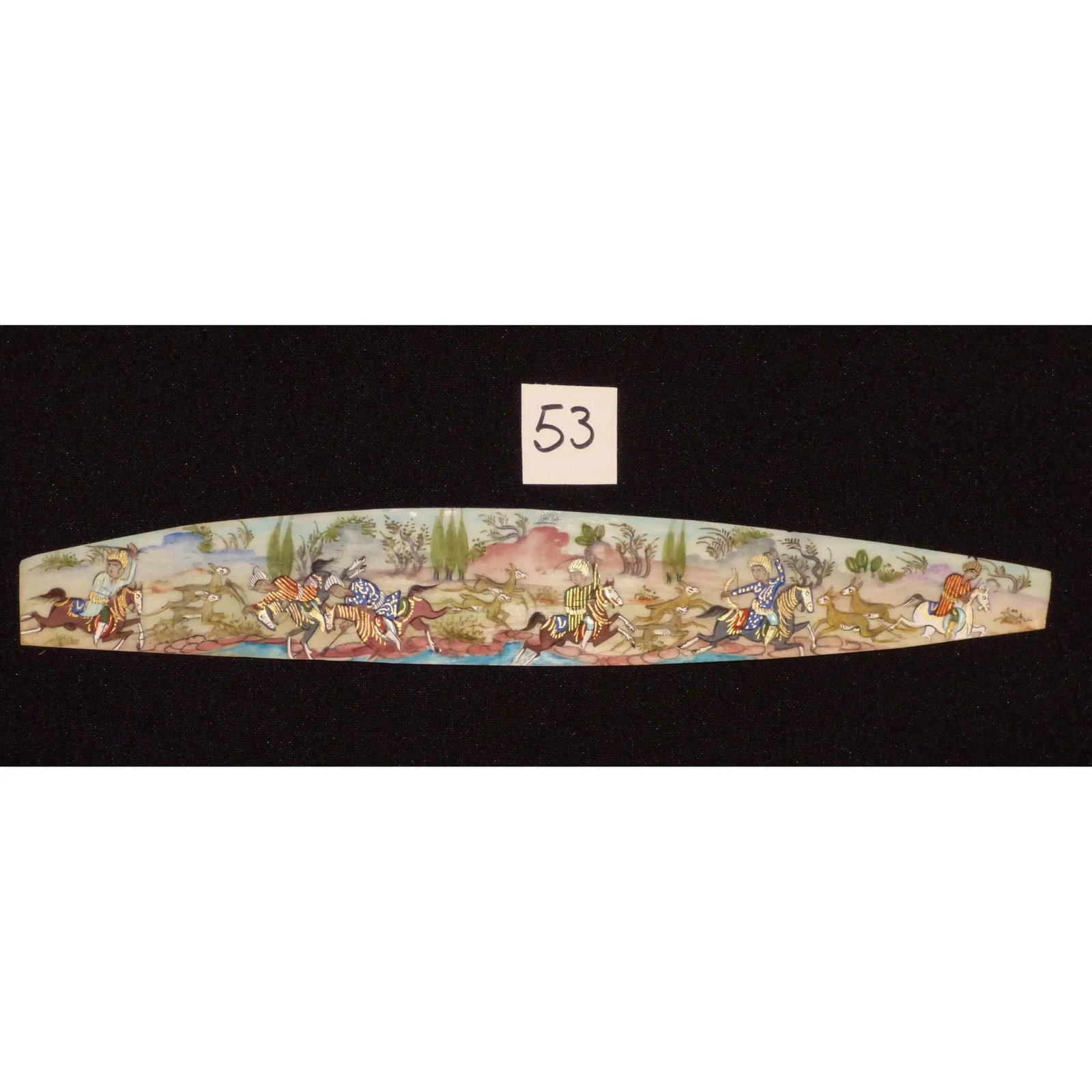 Persian Wall Art Miniature On Bone Painting Fine Art Handmade Ready For Home Decoration 9" X 2": ABCPM0206 Persian wall art miniature on bone painting fine art Handmade Ready for Home Decoration. We only professionally do hand-paint canvas Bone painting, can manage all kinds of style, like portra