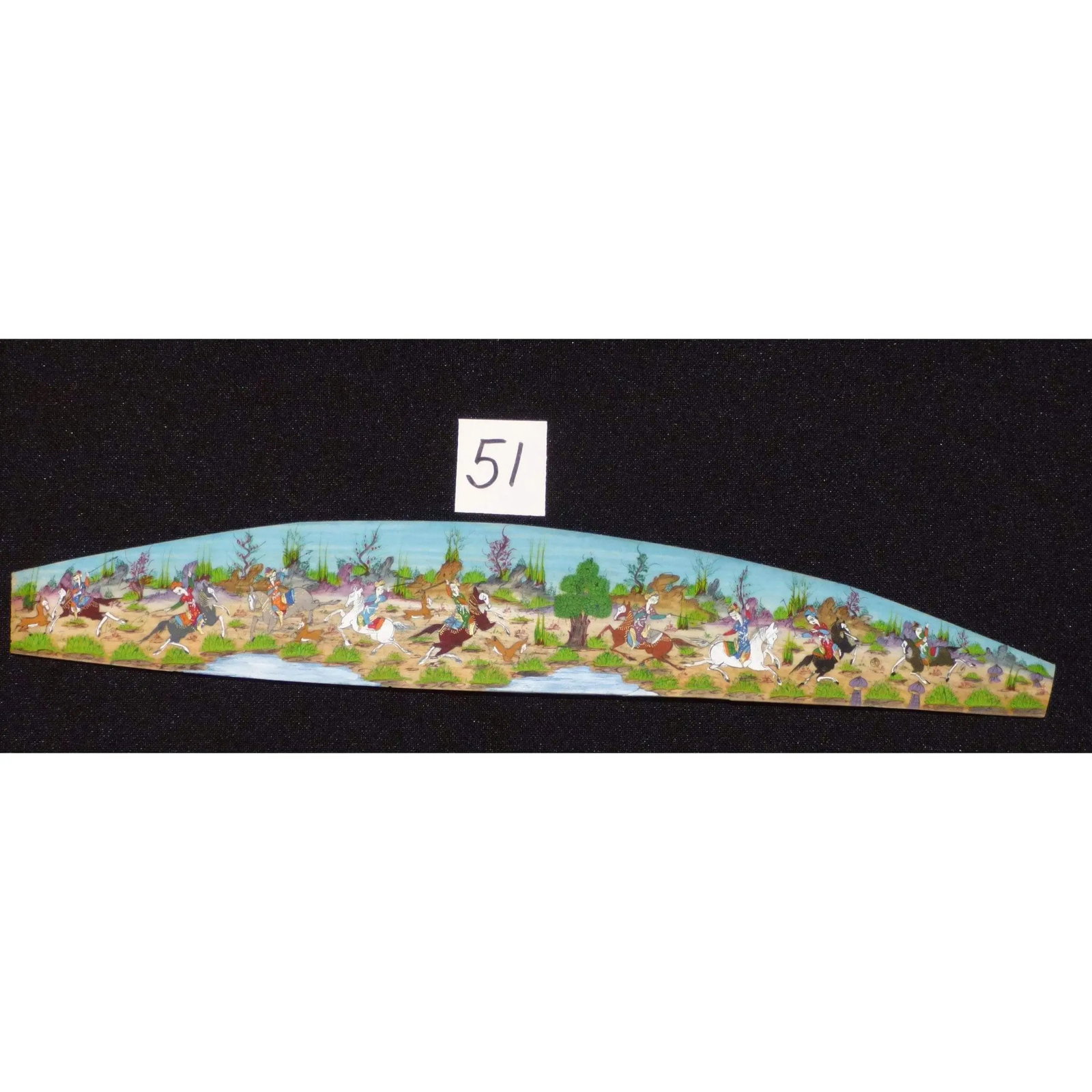 Persian Wall Art Miniature On Bone Painting Fine Art Handmade Ready For Home Decoration 9" X 2": ABCPM0204 Persian wall art miniature on bone painting fine art Handmade Ready for Home Decoration. We only professionally do hand-paint canvas Bone painting, can manage all kinds of style, like portra