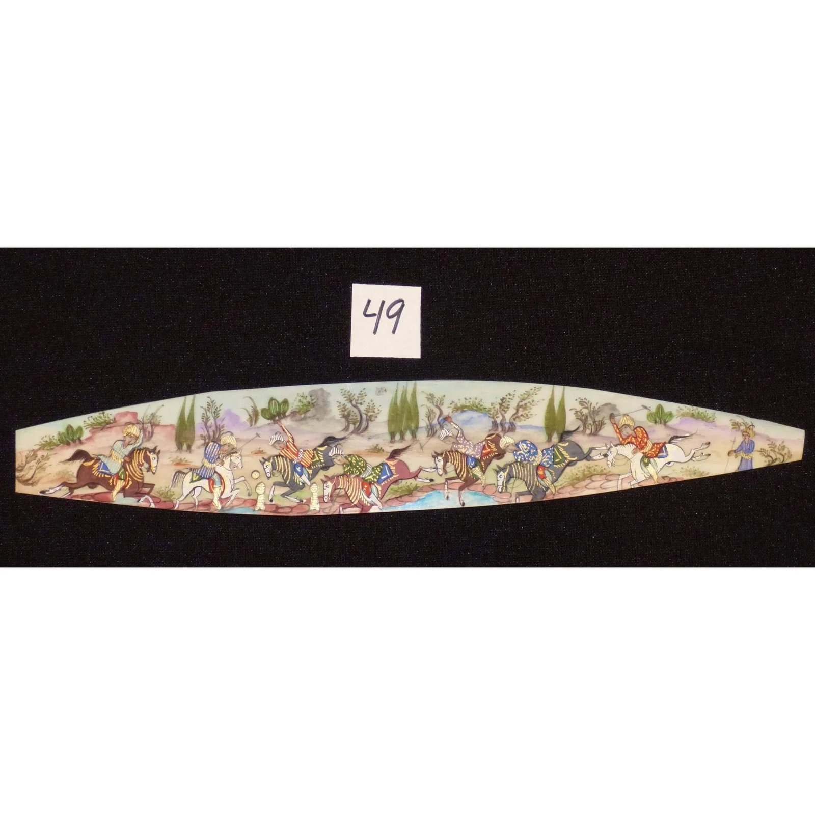 Persian Wall Art Miniature On Bone Painting Fine Art Handmade Ready For Home Decoration 9" X 2": ABCPM0202 Persian wall art miniature on bone painting fine art Handmade Ready for Home Decoration. We only professionally do hand-paint canvas Bone painting, can manage all kinds of style, like portra