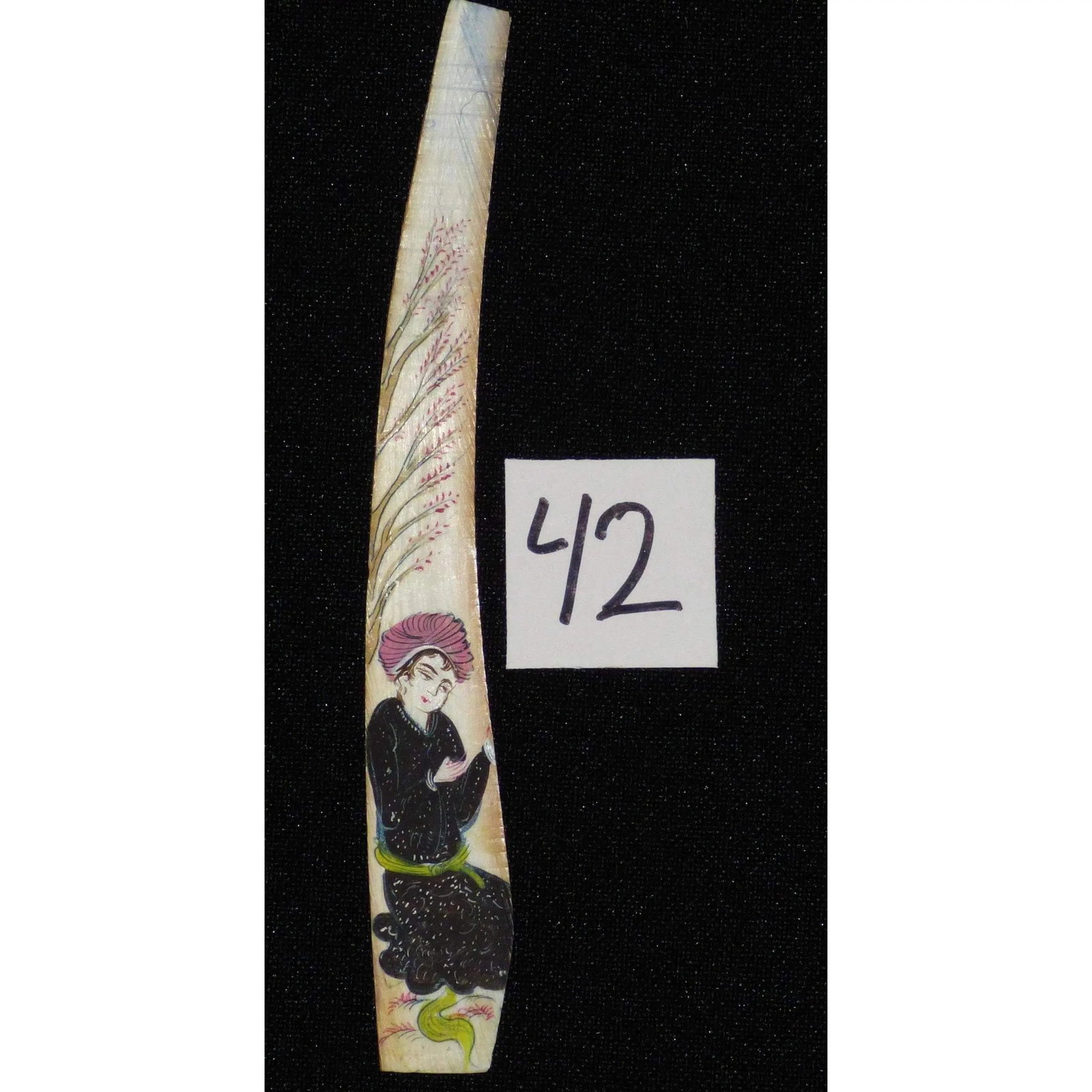 Persian Wall Art Miniature On Bone Painting Fine Art Handmade Ready For Home Decoration 9" X 2": ABCPM0195 Persian wall art miniature on bone painting fine art Handmade Ready for Home Decoration. We only professionally do hand-paint canvas Bone painting, can manage all kinds of style, like portra