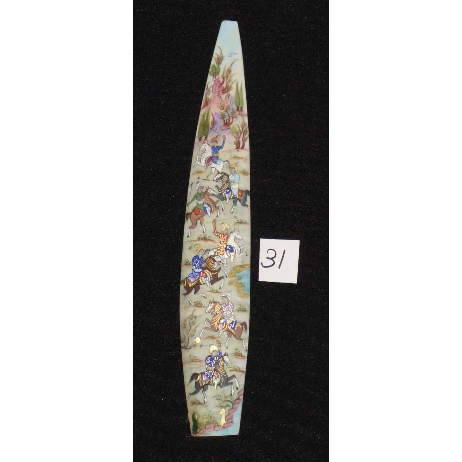 Persian Wall Art Miniature On Bone Painting Fine Art Handmade Ready For Home Decoration 9" X 2": ABCPM0184 Persian wall art miniature on bone painting fine art Handmade Ready for Home Decoration. We only professionally do hand-paint canvas Bone painting, can manage all kinds of style, like portra