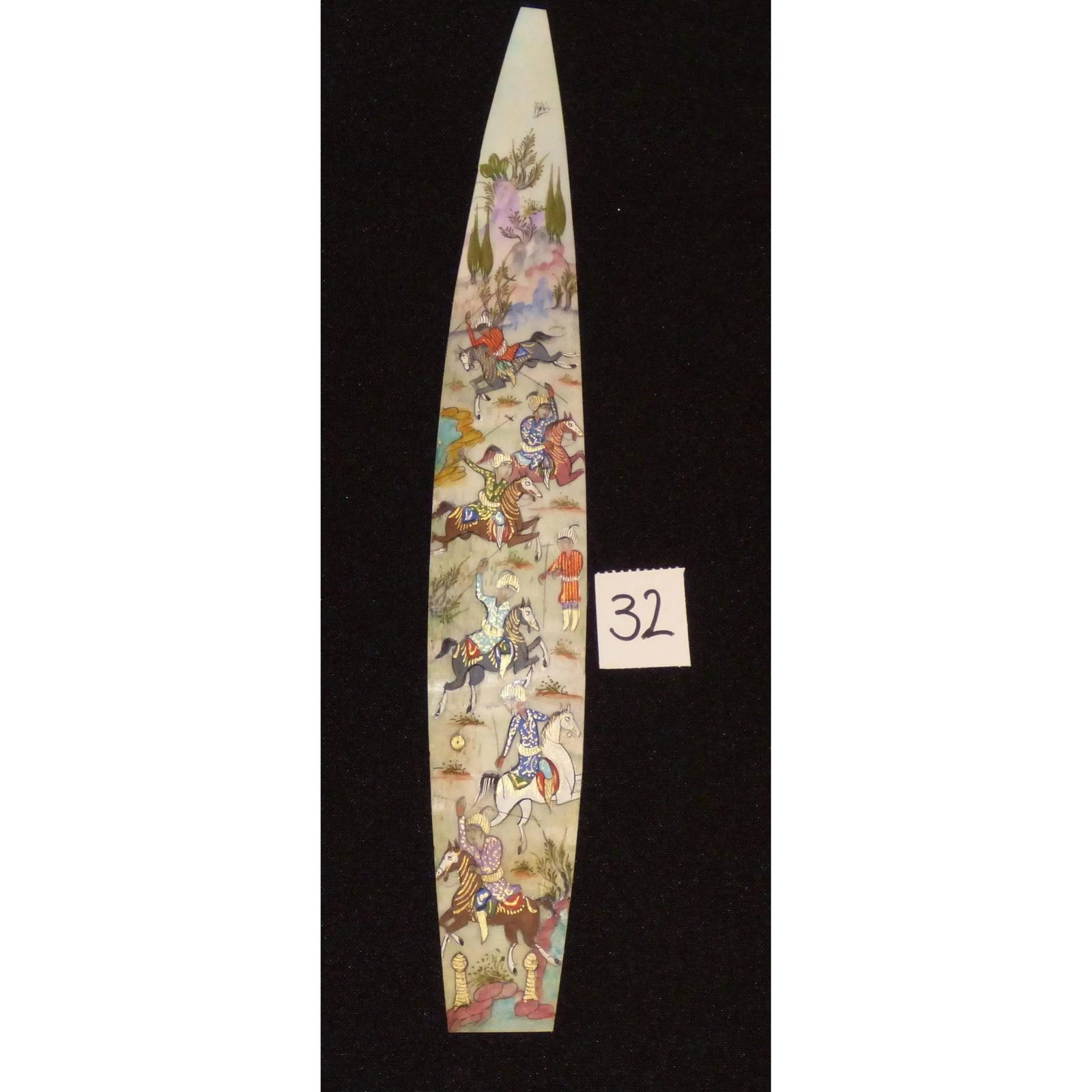 Persian Wall Art Miniature On Bone Painting Fine Art Handmade Ready For Home Decoration 9" X 2": ABCPM0185 Persian wall art miniature on bone painting fine art Handmade Ready for Home Decoration. We only professionally do hand-paint canvas Bone painting, can manage all kinds of style, like portra