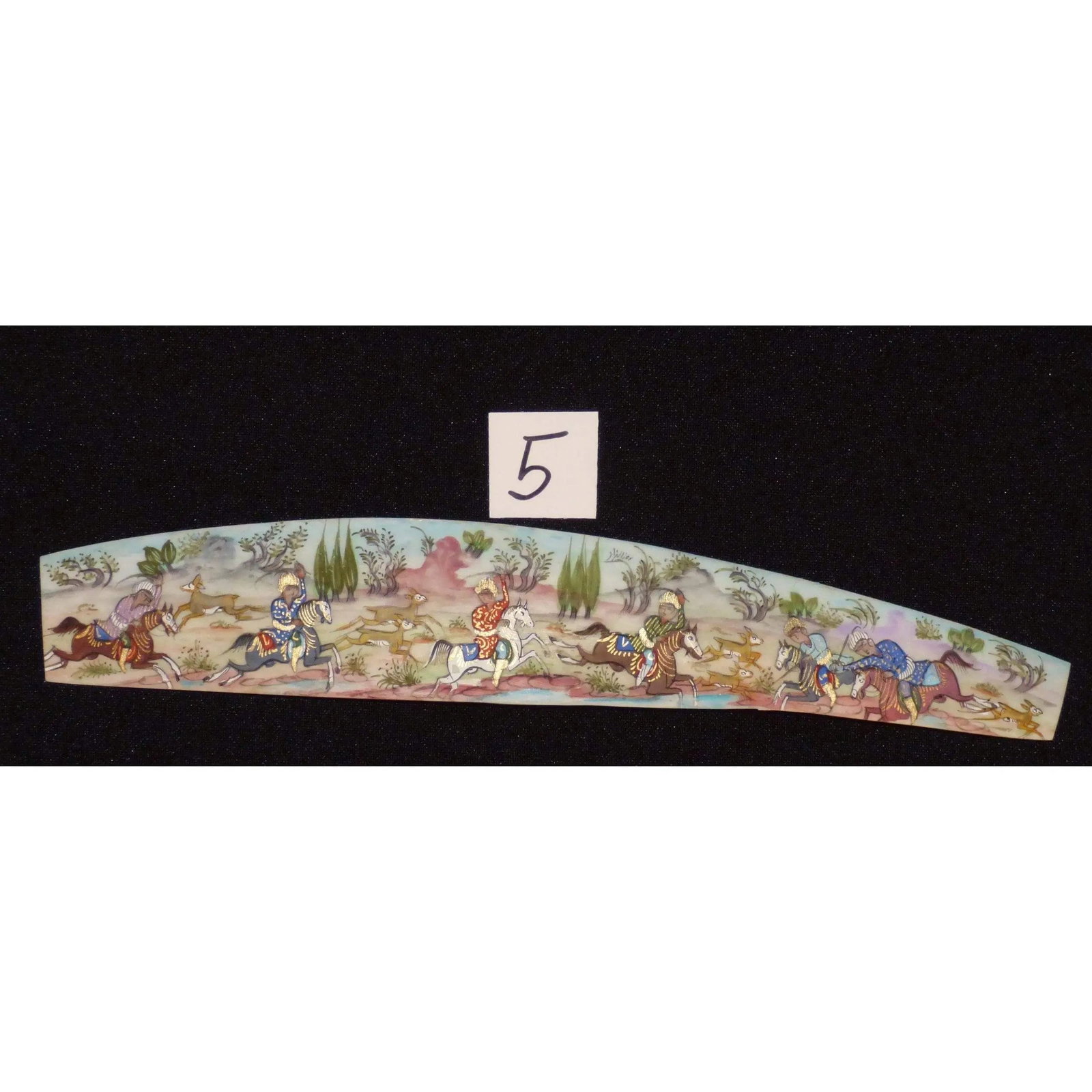 Persian Wall Art Miniature On Bone Painting Fine Art Handmade Ready For Home Decoration 9" X 2": ABCPM0158 Persian wall art miniature on bone painting fine art Handmade Ready for Home Decoration. We only professionally do hand-paint canvas Bone painting, can manage all kinds of style, like portra